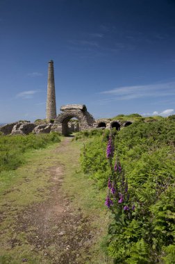 The Crowns Tin Mine Botallack, Cornwall, İngiltere - Haziran 2012