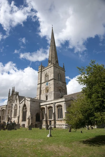 Burford Oxfordshire Reino Unido Julio 2013 Vista Iglesia San Juan — Foto de Stock