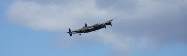 RAF Coningsby, Lincolnshire, UK, September 2017, Avro Lancaster Bomber PA474 of the Battle of Britain Memorial Flight in the markings of 460 Squadron Lancaster W5005, and 50 Squadron clipart