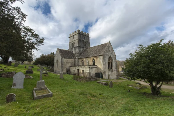 Abend Gloucestshire Großbritannien Februar 2019 Heilig Kreuz Kirche — Stockfoto