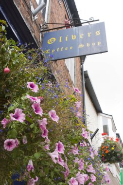 Dik Tepe ve Katedral 'e uzanan boğazın manzarası, Lincoln, Hughnshire, Birleşik Krallık - Ağustos 2009