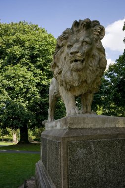 Lincoln 'ün doğu ucundaki botanik bahçesinin görüntüsü, Lincoln, İngiltere - Ağustos 2009