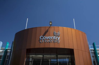 Coventry, Warwickshire, United Kingsom, 27 Haziran 2019, Coventry Üniversitesi Alan Berry Binası