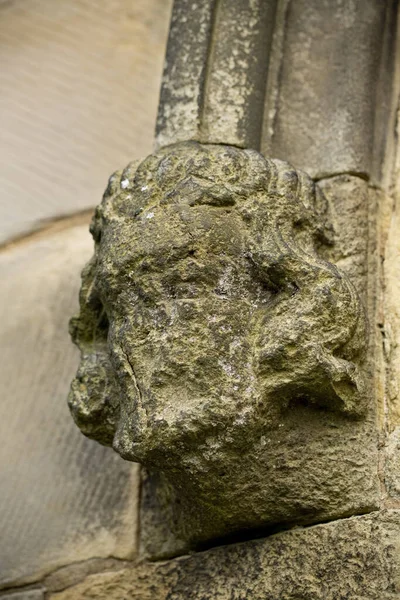 Stone Carving Aan Buitenkant Van Bridlington Priory Bridlington East Riding — Stockfoto