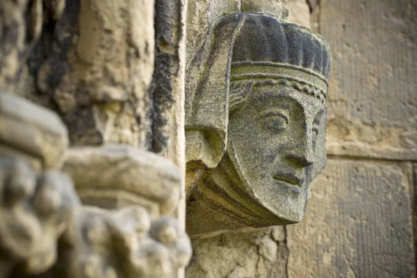 Stone Carving Sull Esterno Bridlington Priory Bridlington East Riding West — Foto Stock