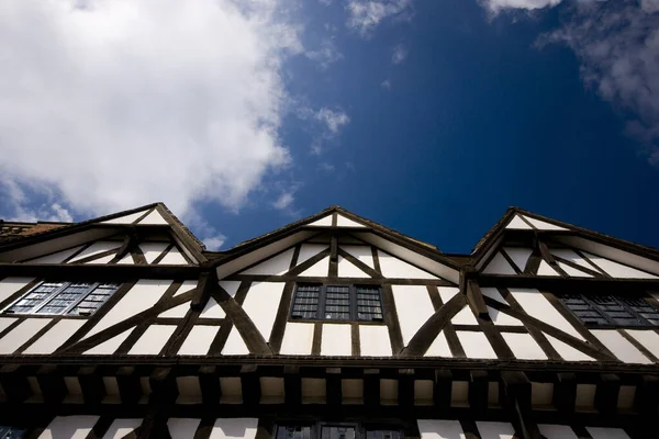 Uma Vista Tudor Tourism Office Castle Hill Lincoln Lincolnshire Reino — Fotografia de Stock