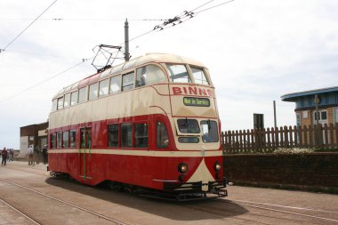 Blackpool No: 703 Sunderland No: 101, 1934 Balon Car type Blackpool tramvay, Blackpool, Lancashire, İngiltere 7 Haziran 2010