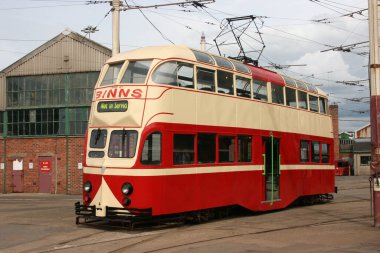 Blackpool No: 703in Sunderland Numarası 10119 34 Balon Car type Blackpool tramvay tramvayı Blackpool, Lancashire, İngiltere 7 Haziran 2010