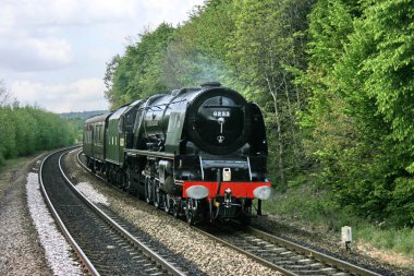 LMS Pasifik Buharlı Lokomotif. Hayır. 6233 Sutherland Düşesi Deighton, 17 Mayıs 2010 - Deighton, Yorkshire, Birleşik Krallık
