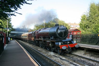 LMS Pasifik Buharlı Lokomotif. Hayır. 6201 Prenses Elizabeth Deighton, Yorkshire 7 Ağustos 2009 - Deighton, Batı Yorkshire, Birleşik Krallık