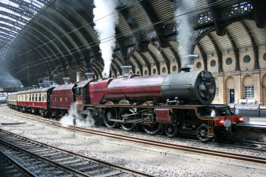 LMS Pasifik Buharlı Lokomotif. Hayır. 6201 Prenses Elizabeth York İstasyonu, 4 Temmuz 2009 - York, Kuzey Yorkshire, Birleşik Krallık