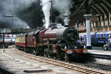 LMS Pasifik Buharlı Lokomotif. Hayır. 6201 Prenses Elizabeth York İstasyonu, 4 Temmuz 2009 - York, Kuzey Yorkshire, Birleşik Krallık