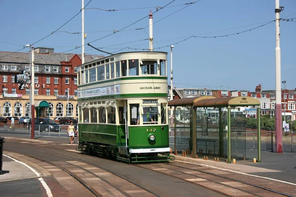 Blackpool Tramvayı No: 147, Blackpool, Lancashire, Birleşik Krallık - 27 Haziran 2010