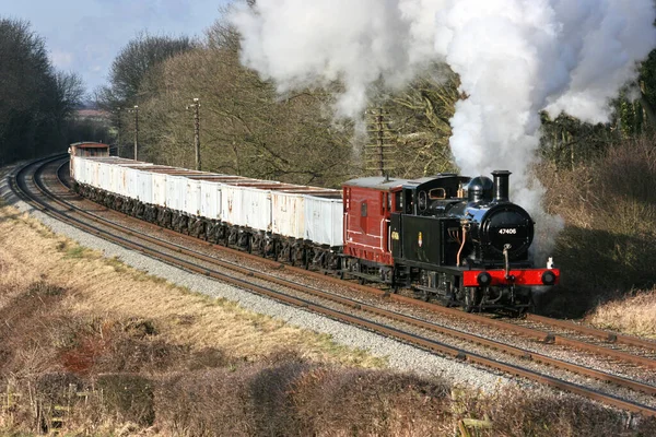 Jinty Steam Loco Number 47406 Great Central Railway Heritage Steam — Stock fotografie