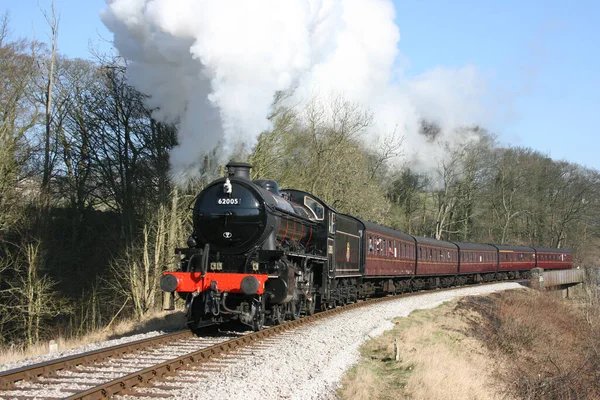 Steam Locomotive Number 62005 Mytholmes Keiley Worth Valley Railway West — стокове фото