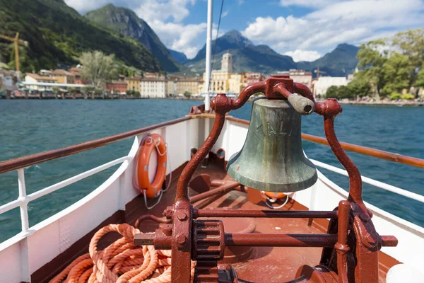 Gardasjön Italien Europa Augusti 2019 Utsikt Över Vintage Paddla Ångfartyg — Stockfoto