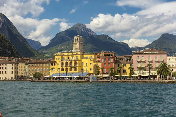 Riva Del Garda Lago Garda Itália Agosto 2019 View Lake — Fotografia de Stock