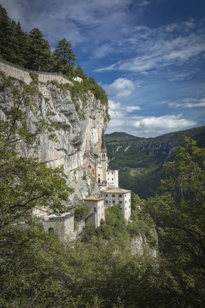 Spiazzi Italia Europa Agosto 2019 Santuario Della Madonna Della Corona — Foto Stock