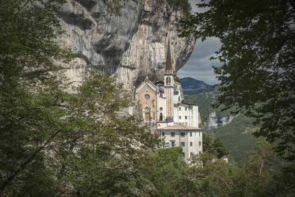 Spiazzi Italia Europa Agosto 2019 Santuario Della Madonna Della Corona — Foto Stock