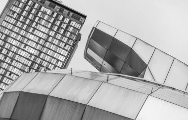 Sheffield 'daki Hubs Öğrenci Birliği binasının manzarası. Sheffield, Güney Yorkshire, İngiltere - 13 Eylül 2013