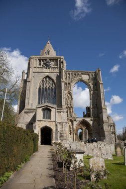 Crowland Abbey 'den geriye kalanların bir görüntüsü - 27 Nisan 2013