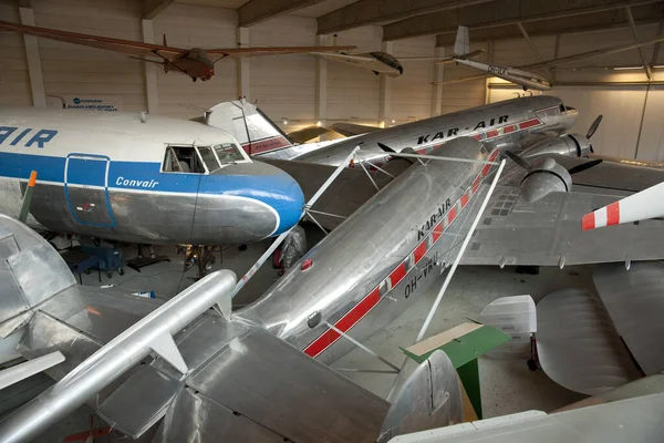 Vue Musée Aviation Finlandais Près Helsinki Juin 2013 Aéroport Helsinki — Photo
