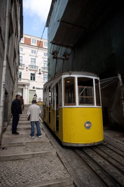 Lizbon Füniküler Tramvay, Lizbon, Portekiz, Avrupa - Kasım 2010