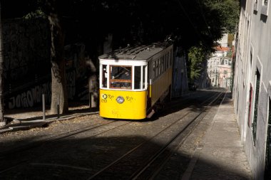 Lizbon Füniküler Tramvay, Lizbon, Portekiz, Avrupa - Kasım 2010