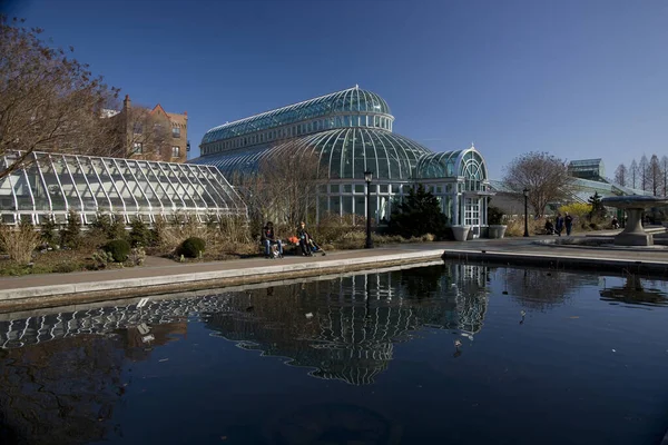 Uno Los Invernaderos Del Jardín Botánico Brooklyn Brooklyn Nueva York — Foto de Stock