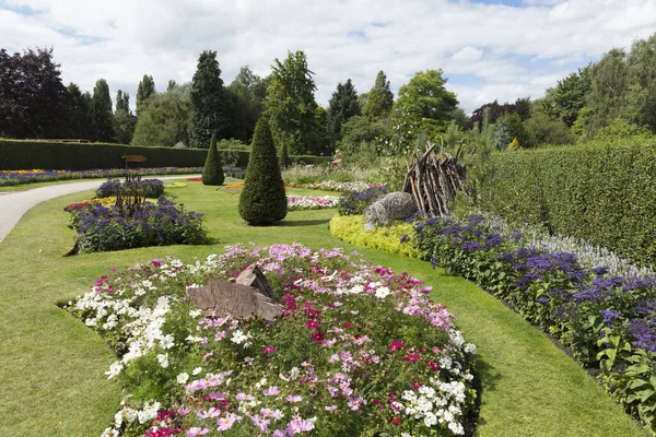 Ein Winnie Pooh Themengarten Homestead Park York North Yorkshire Großbritannien — Stockfoto