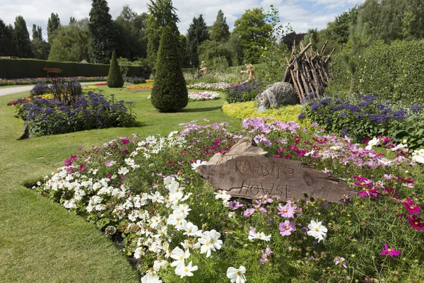 Ein Winnie Pooh Themengarten Homestead Park York North Yorkshire Großbritannien — Stockfoto