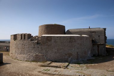 Guernsey, İngiltere - Temmuz 2013, Fort Hommet Sahil Savunma Kalesi