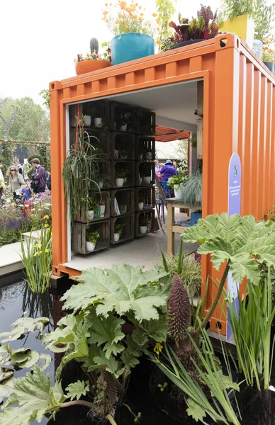 Greening Grey Britain Health Happiness Horticulture Show Garden Designer Anne — Fotografia de Stock