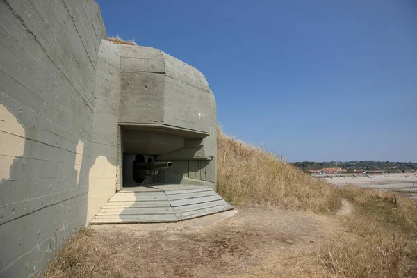 Fort Hommet Coastal Defence Gun Casement Bunker Guernsey Regno Unito — Foto Stock