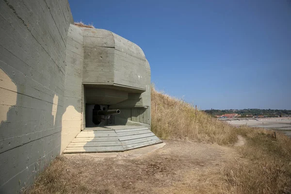 Fort Hommet Coastal Defence Gun Casement Bunker Guernsey Regno Unito — Foto Stock