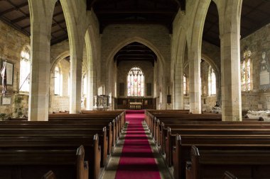 All Saints Kilisesi, Harewood House, Yorkshire, İngiltere - Nisan 2016