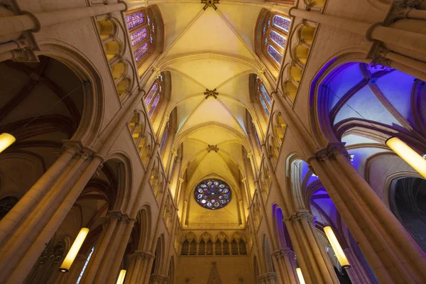 Lyon França Europa Dezembro 2019 Vista Para Interior Catedral São — Fotografia de Stock