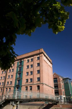 Nottingham, Nottinghamshire, İngiltere 'deki Trent Navigasyon Kanalı' nın yanındaki tarihi British Waterways binasının görüntüsü - 30 Ağustos 2010