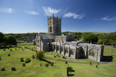 St Davids, Pembrokeshire, Galler, İngiltere, Temmuz 2014, Saint Davids Katedrali
