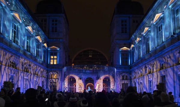Lyon, Fransa, Avrupa, 6 Aralık 2019, Fetes des Lumieres, namı diğer Hafif Tiyatro Festivali