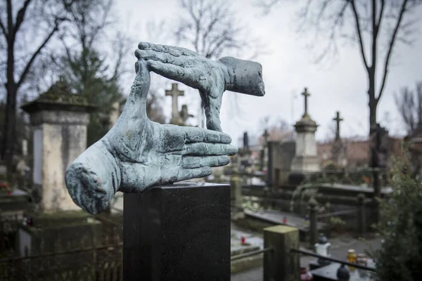 Powazki Cemetery Varsovia Polonia Europa Diciembre 2018 Tumba Del Director — Foto de Stock