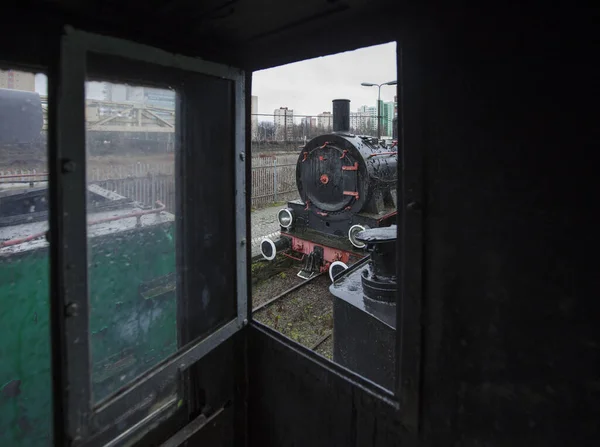 Polónia Varsóvia Europa Dezembro 2018 Museu Ferroviário Polaco Antiga Estação — Fotografia de Stock