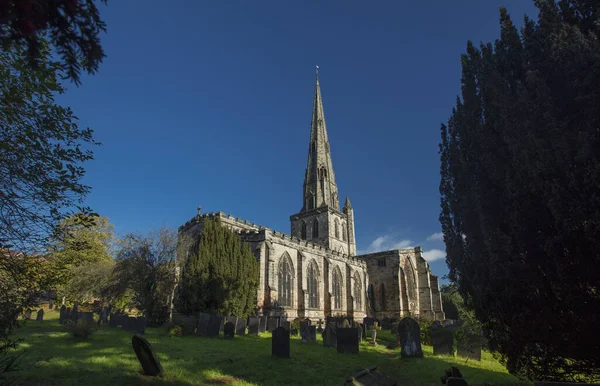 Ешборн Дербішир Велика Британія Жовтень 2018 Saint Oswalds Parish Church — стокове фото