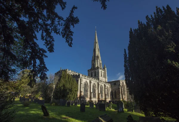 Ashbourne Derbyshire Verenigd Koninkrijk Oktober 2018 Parochiekerk Saint Oswalds — Stockfoto