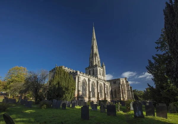 Ashbourne Derbyshire Reino Unido Octubre 2018 Iglesia Parroquial Saint Oswalds —  Fotos de Stock