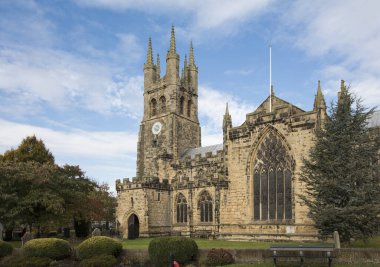 Tideswell, Derbyshire, UK: October 2018: St John the Baptist Church clipart