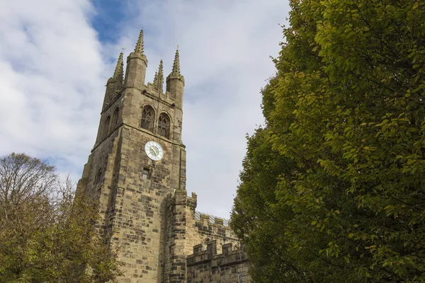 Tideswell Derbyshire October 2018 John Baptist Church — стокове фото