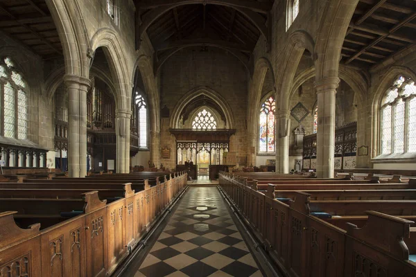 Tideswell Derbyshire Reino Unido Outubro 2018 Igreja São João Batista — Fotografia de Stock