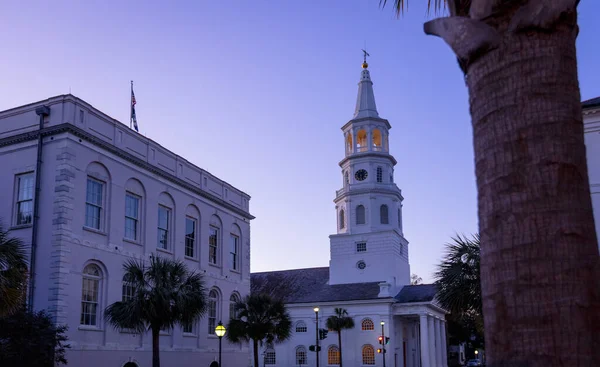 Charleston Carolina Sul Estados Unidos Novembro 2019 Vista Igreja Michaels — Fotografia de Stock