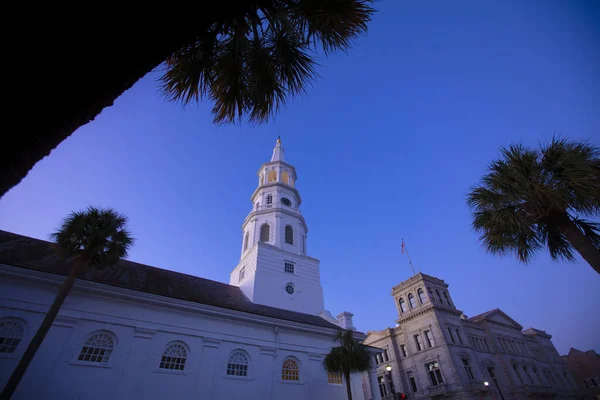 Charleston Carolina Sul Estados Unidos Novembro 2019 Vista Igreja Michaels — Fotografia de Stock